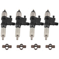 Set of 4 Fuel Injectors for Isuzu NPR NPR-HD 4HK1 (2001–2007)