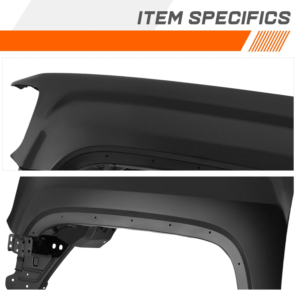 Fender Panel for GMC Sierra 1500-3500 (2014–2019) LH Side w/Molding Holes