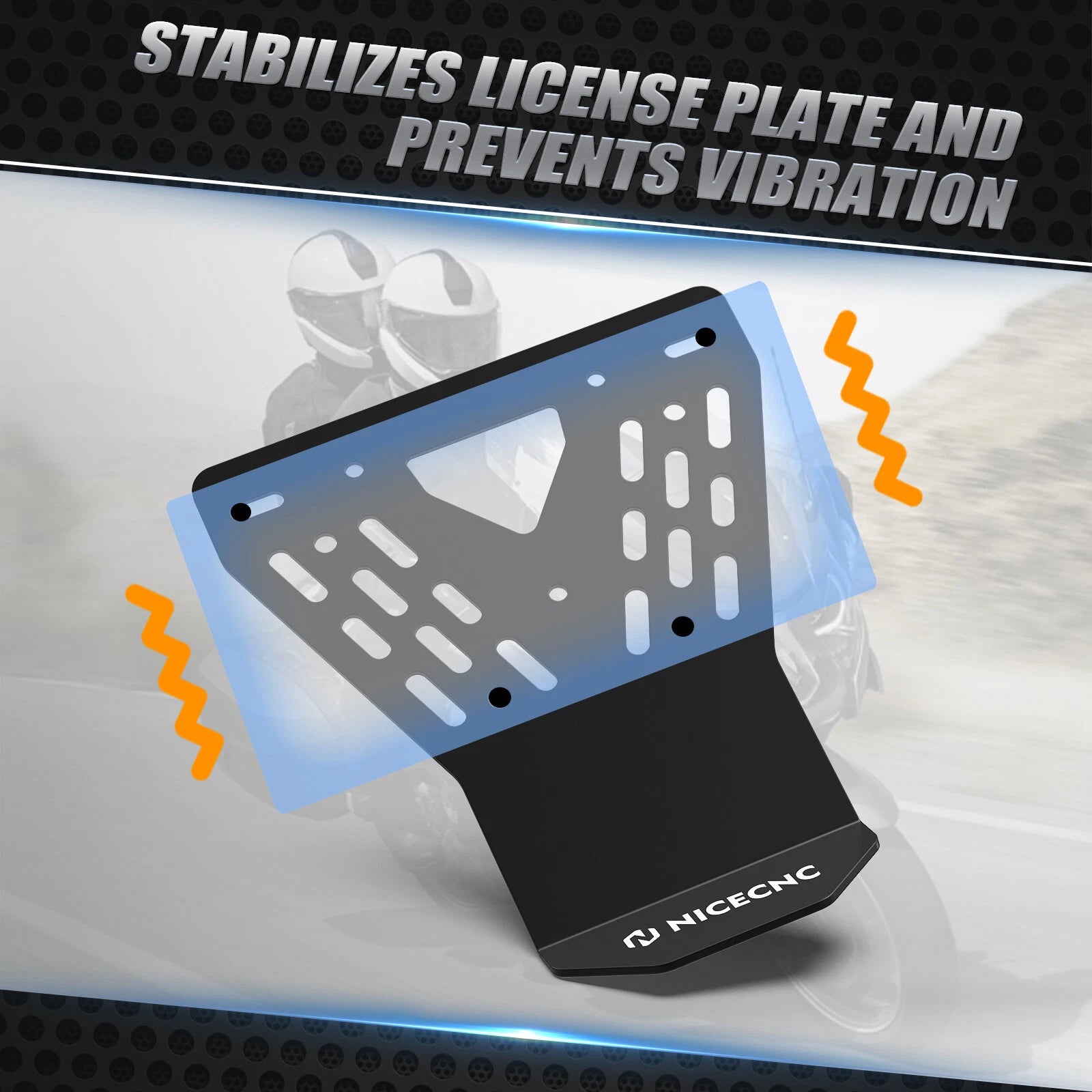 License Plate Holder Splash Guard for BMW R1250GS (2019–2023) R1250GS Adventure (2019–2024)