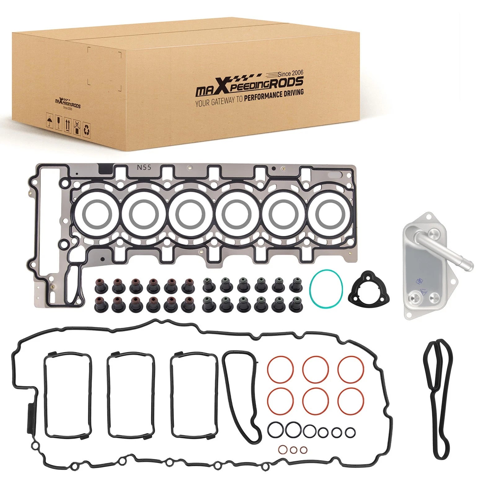 Engine Gasket Set with Oil Cooler for BMW F10 535i 3.0 Turbo (2010–2016)