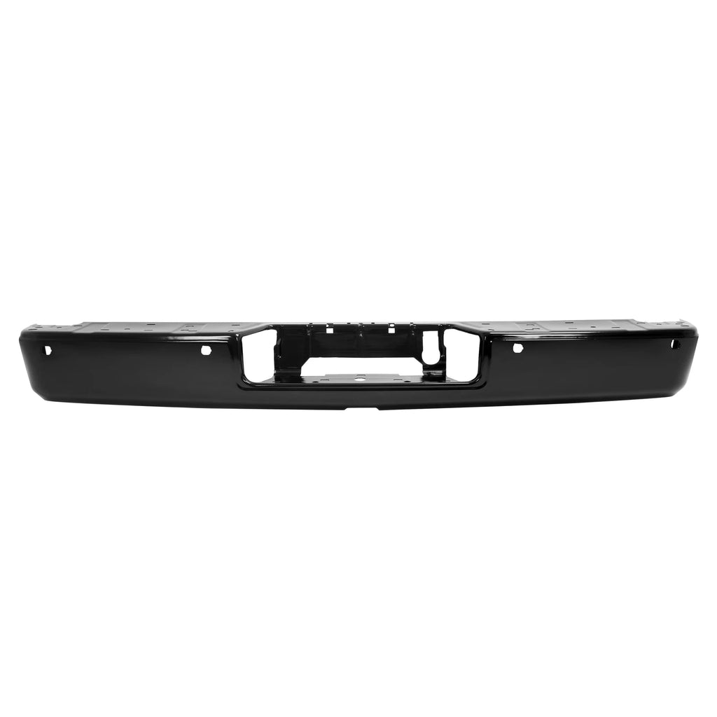 Rear Bumper Face Bar for Nissan Titan XD (2016–2021) Black Steel