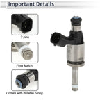 Fuel Injector for LEXUS GS350 2016-2019 1 x Black Silver Tone