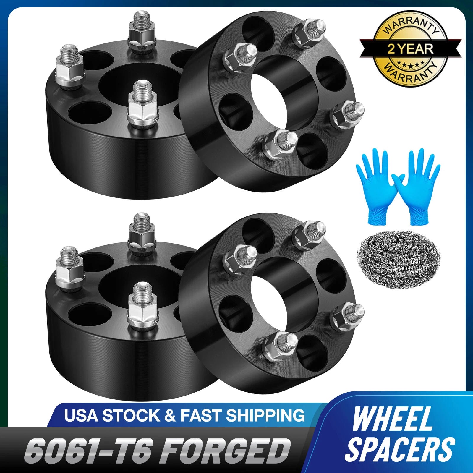2Inch Wheel Spacers for EZGO Club Car Golf Carts (2001–2009)