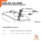 Fuel Gauge Sending Unit for Toyota Hilux Ute (1978-1983)