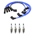 NGK 7mm Wire Set & Denso Iridium Spark Plug Kit for Mazda Probe 626 MX-6 (1990–1997)