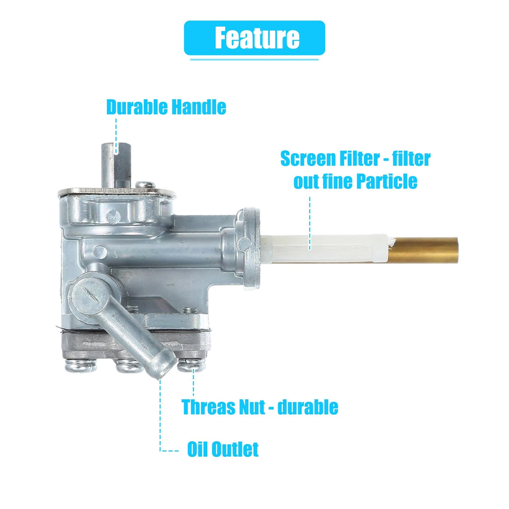 Fuel Valve Petcock Gas Tank Switch for Suzuki Quadsport Z400 LTZ400 (2003–2007)