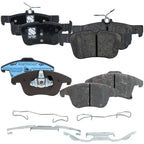 Set of 4 Ceramic Brake Pads for Ford Fusion Lincoln MKZ (2013–2020)