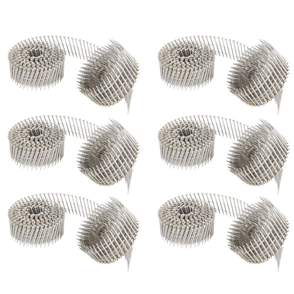 Set of 3600 Stainless Steel Ring Shank Siding Nails 2” × .09”