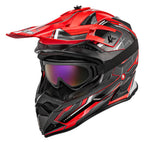Motocross DOT Helmet for Motorcycle Dirt Bike ATV UTV with Goggles, Mask, Gloves