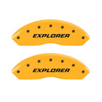 Set of 4 Yellow Caliper Covers for 2006–2010 Ford Explorer by MGP