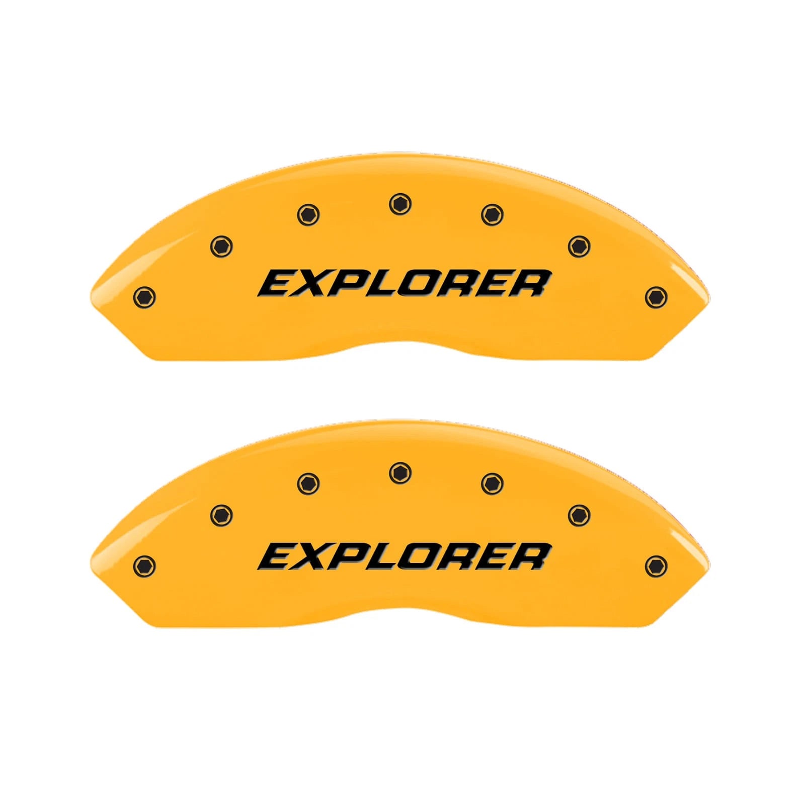 Set of 4 Yellow Caliper Covers for 2006–2010 Ford Explorer by MGP