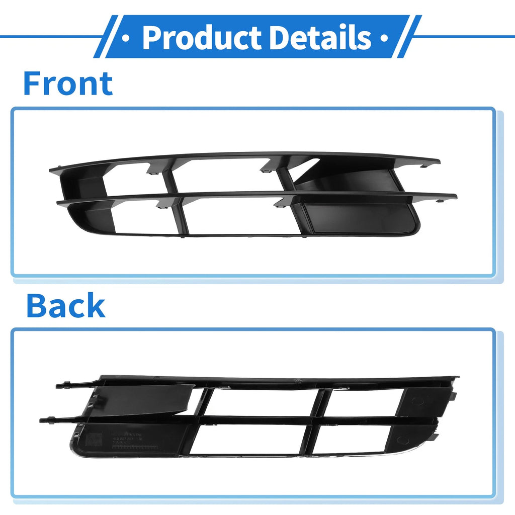 1pc Fog Light Grill for Audi Q7 (2007–2009) No. 4L0807682, ABS Black