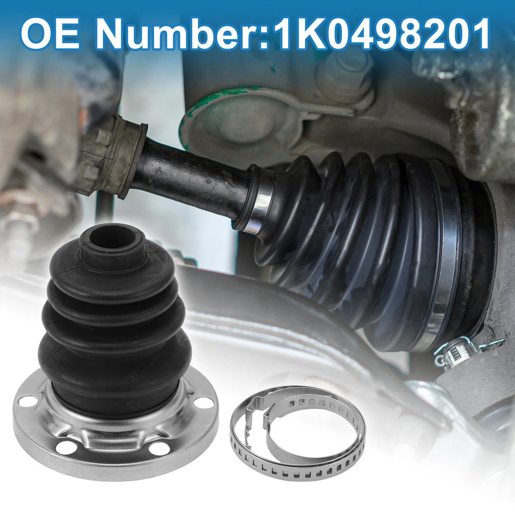Inner CV Joint Boot Kit w/ Clamps for Audi A3 (2006–2013), A4 (2000)