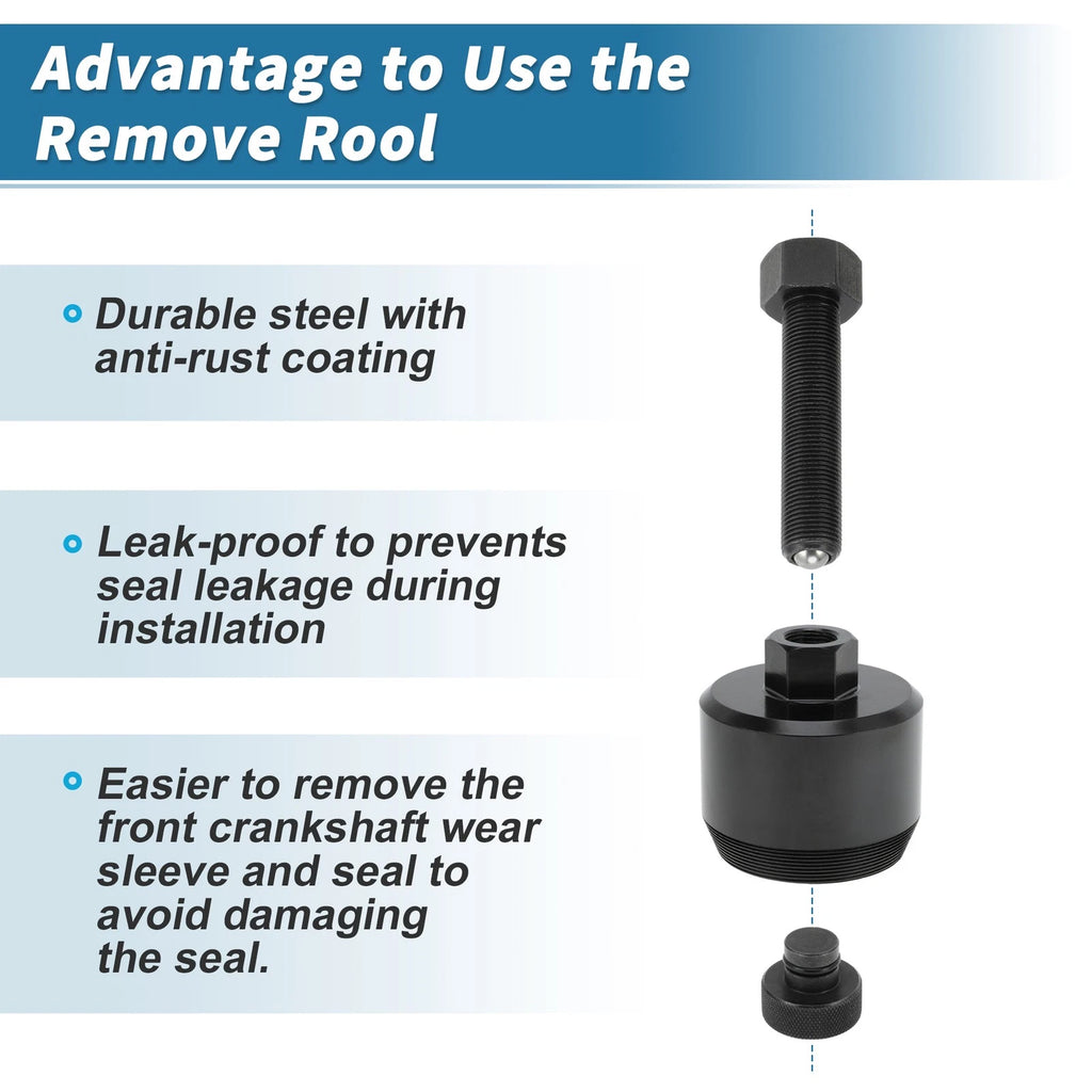 Front Crankshaft Seal Remover Tool for Ford F-250 F-350 F-450 (2011–2023)