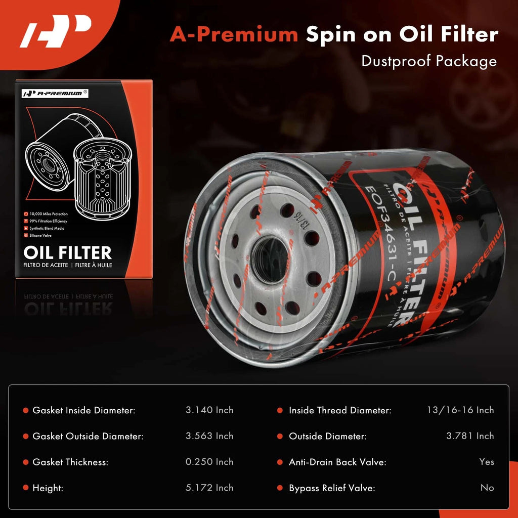 Engine Oil Filter for Chevy C10 C20 Suburban (1968-1986)