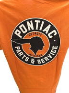 Pontiac Parts and Service Texas Orange T-Shirt for Pontiac Owners (All Years)