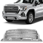 Chrome Front Upper Grille for GMC Sierra 1500 Denali (2019–2021)