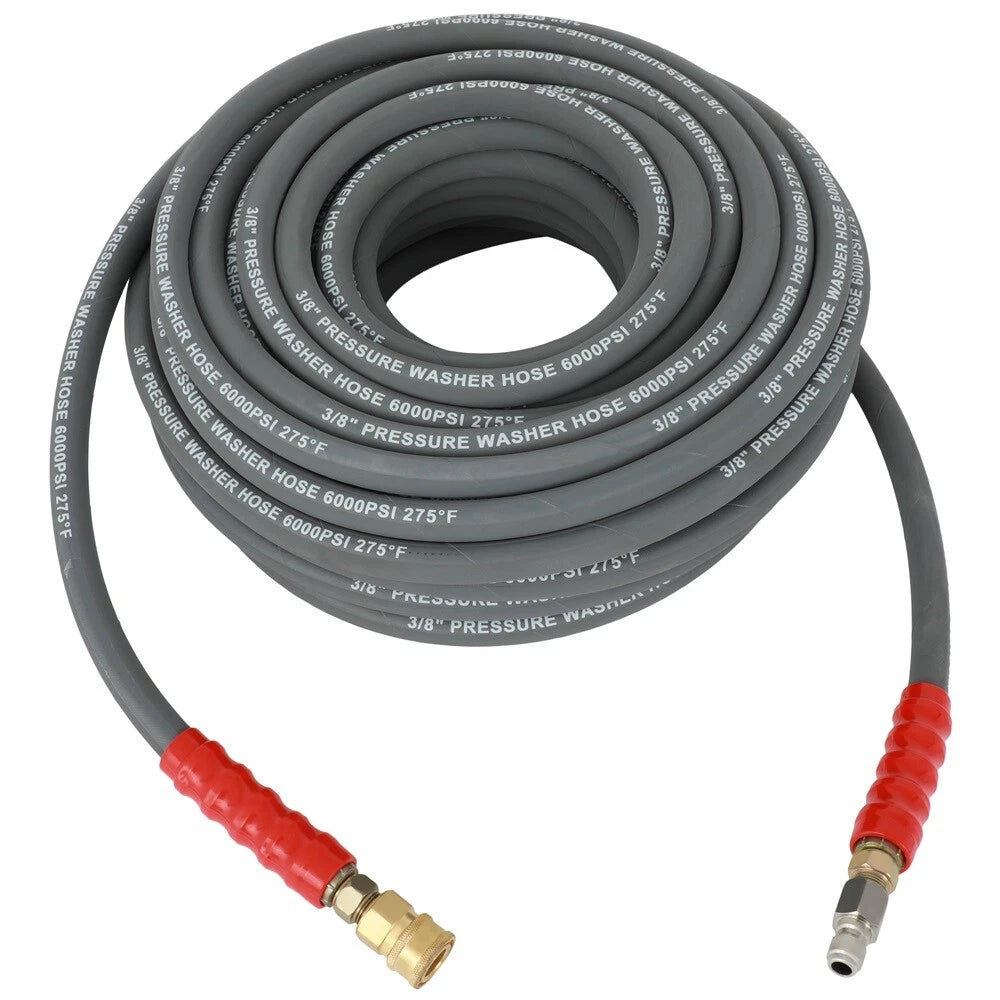 3/8" Hot Water Pressure Washer Hose 100ft 6000psi Non-Marking