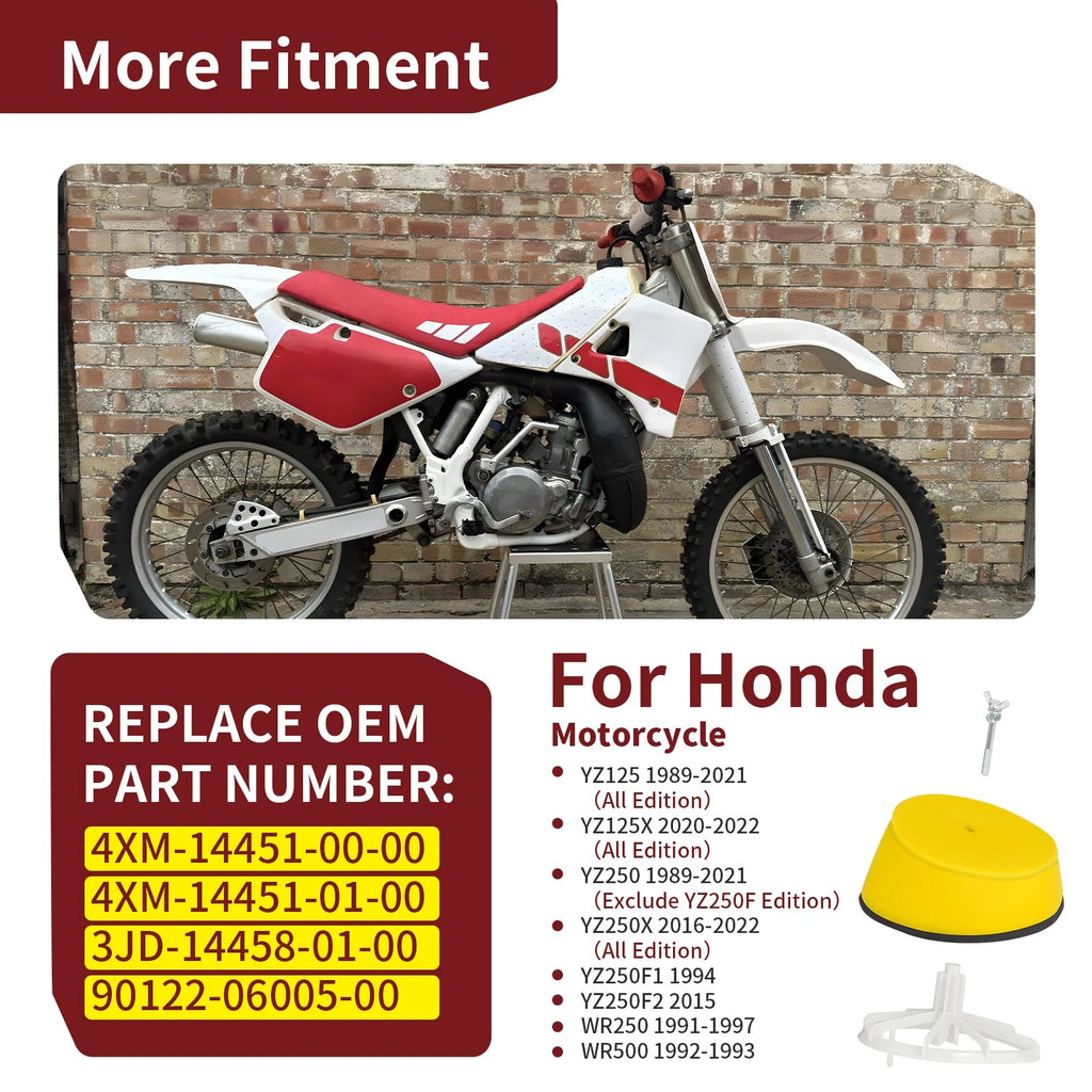 Air Filter Cage Holder Guide w/ Bolt 4XM-14451-00-00 for Yamaha YZ125X (2020–2022)