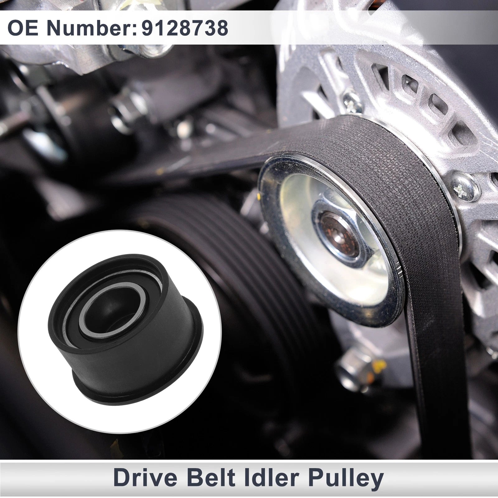 Drive Belt Idler Pulley for Buick Regal 2.0L (No. 9128738, 1 pcs)