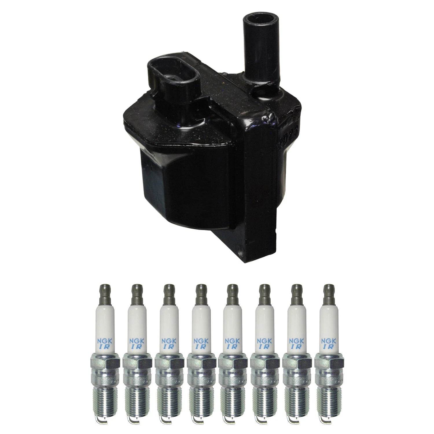 Denso Ignition Coil & 8 NGK Iridium Spark Plugs Kit for GMC 1500 K1500 Yukon (1999–2006)