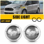 Clear Lens Side Fender Turn Signal Lights for Ford Transit Connect (2010–2023)