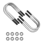 Set of 4 Trailer U Bolt Kit for 2 Inch Axle Tube (6 Inch Long)