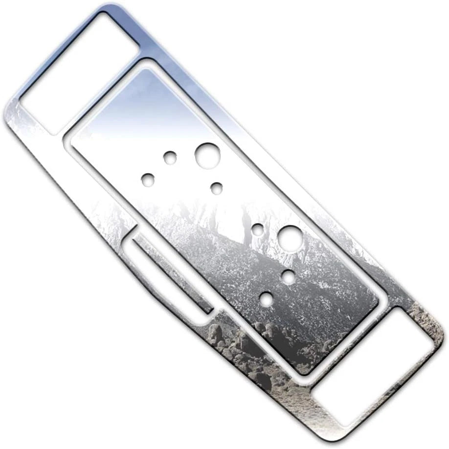 3pc Chrome License Surround Replacement for 2004–2009 Cadillac SRX