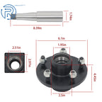 5 Lug 5" Bolt & 8.25" Round #84 Spindle Trailer Idler Hub Kit (2000 lbs)