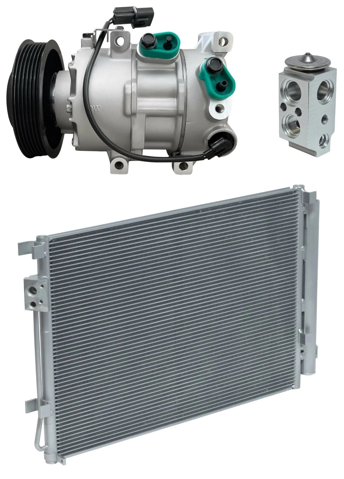A/C Compressor Kit with Condenser for Kia Rio 1.6L (2013–2013)
