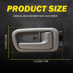 2X Interior Rear Left Right Door Handle & Trims for Toyota Tundra (2000–2006) Beige EV