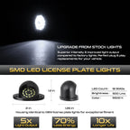 LED License Plate Lights Assembly for Dodge Ram (1994–2002)