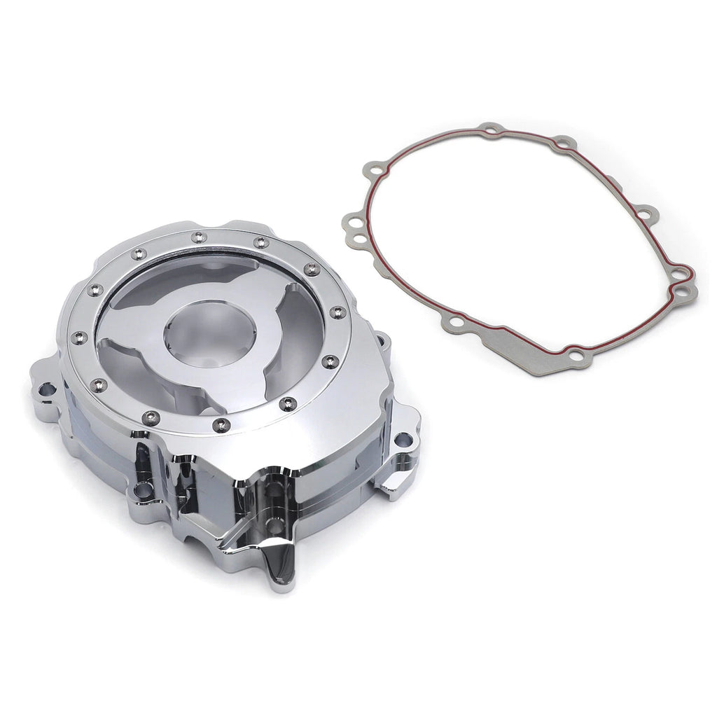 Chrome Clear Left Engine Stator Crankcase Cover Guard for Yamaha YZF-R1 (2015–2024)