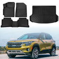 Set of 4 Heavy Duty Floor Liners + Rear Cargo Liner for Kia Seltos (2021–2023)