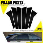 Gloss Black Pillar Post Trim Decal Window Cover Kit for Porsche Macan (2014–2022)