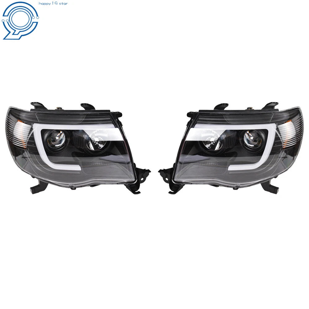 LED Projector Headlights for Toyota Tacoma (2005–2011) Black