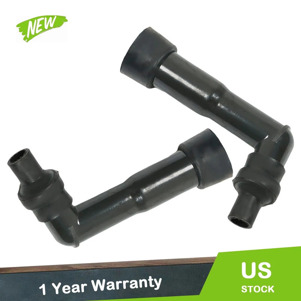 2X Spark Plug Boot Cap Cover Resistor XB05F for ATV Motorcycle (Year Range)