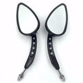 Black Skull Side Mirrors for Harley Dyna Super Glide (2006–2017)