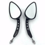 Black Skull Side Mirrors for Harley Dyna Super Glide (2006–2017)