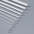 Plastic Rods Solid Bar for Various Applications (250mm x 1/2/3/4/5/6mm)