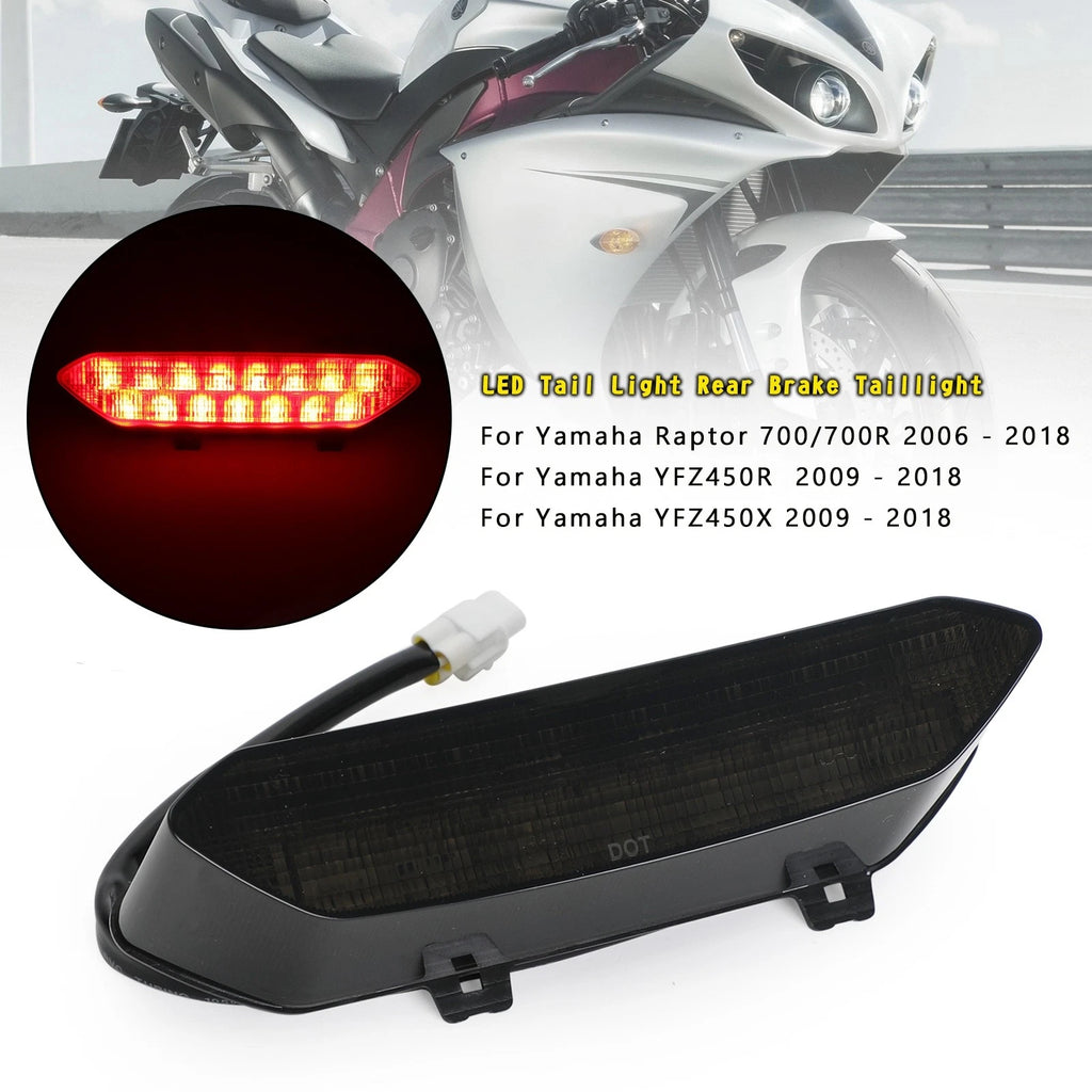 LED Brake Tail Light for Yamaha Raptor 700/700R YFZ450R (2006–2018)