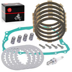 Clutch Friction Steel Plates Kit w/ Gasket for Honda XR200R (1981–2002)
