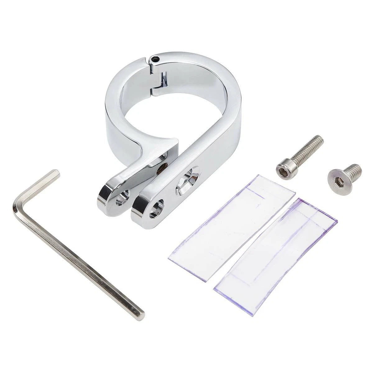 1 1/4" Chrome Universal Handlebar Mounts Clamp for Harley Touring