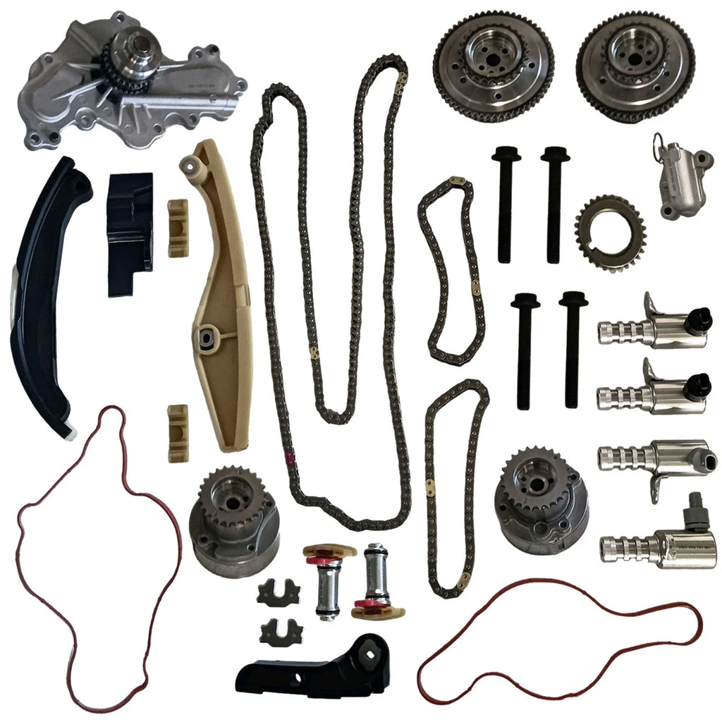 Engine Timing Chain Kit with Water Pump for Ford Explorer Flex Taurus Edge (2009–2019)
