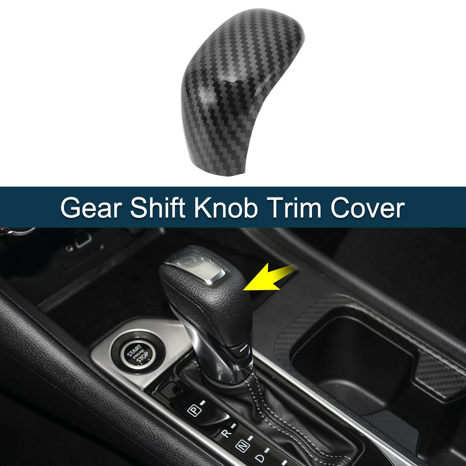 Gear Shift Knob Cover Sticker for Nissan Sentra Altima Versa (2020–2024)