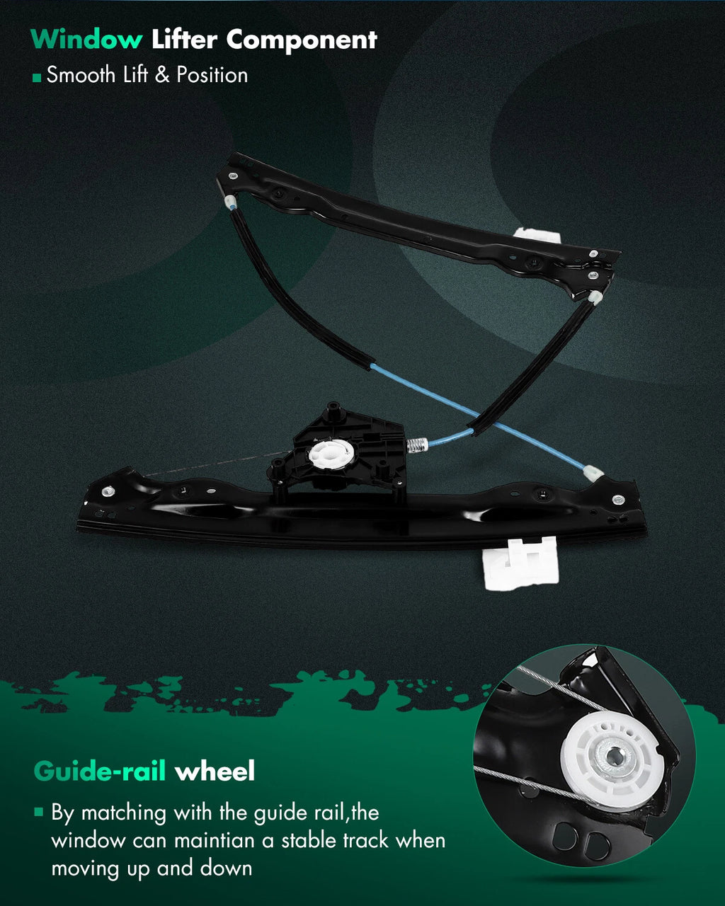 Window Lift Regulator for Chrysler Sebring Sedan (2007–2010) Front Right