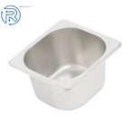 Set of 6 Steam Table Pans for Restaurant Use (1/6 Size, 4 Inch Deep)