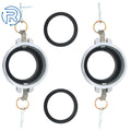 2X Aluminum Cast Cam Lock Fittings for Hose (3 Inch Part B)
