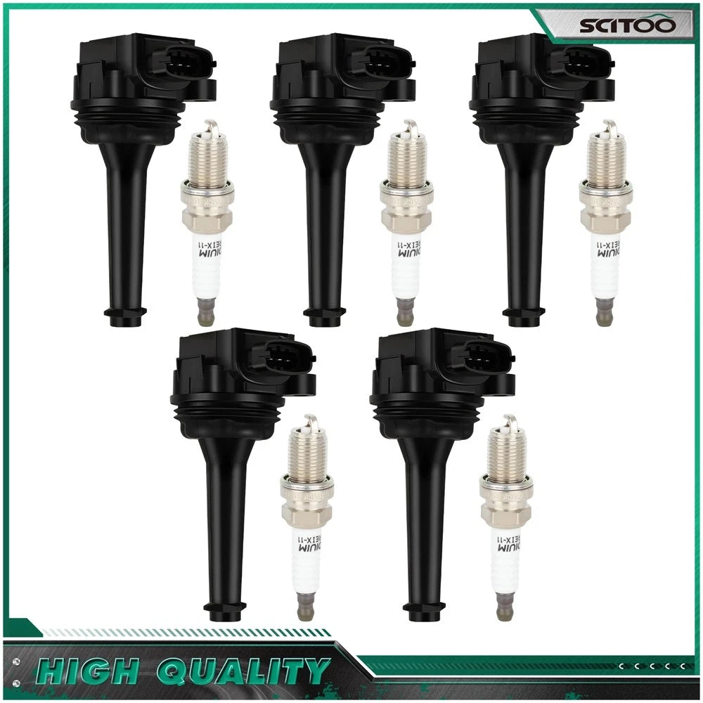 Ignition Coils & Spark Plugs for Volvo V70 XC70 XC90 C70 S60 S70 S80 (UF341)