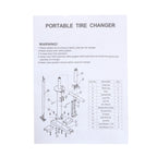 Manual Tire Changer for 8" to 16" Wheels (Portable)